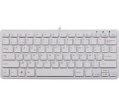 R-Go Tools R-Go Teclado Compact, AZERTY (BE), blanco, cableada