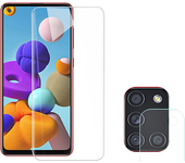 Hydrogel Kit de cubierta completa completa front + cámara para Samsung Galaxy A21S