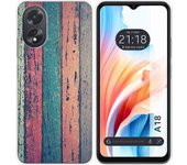 Funda Silicona Oppo A18 Madera 10