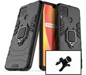 Kit de soporte magnético de automóvil fortalecido + 3x1 Cubierta de defensor militar