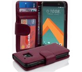 Funda Libro para HTC 10 (One M10) en BURDEOS VIOLETA - Cubierta Proteccion con Cierre Magnetico e 3 Tarjeteros - Etui Case Cover Carcasa