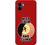 Funda Silicona Roja Xiaomi Redmi A2 Hombre Escalada