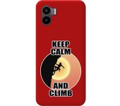 Funda Silicona Roja Xiaomi Redmi A2 Mujer Escalada