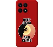 Funda Silicona Roja Honor X8a Mujer Escalada