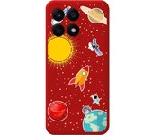 Funda Silicona Roja Honor X8a Espacio