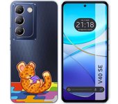 Funda Silicona Vivo V40 SE 5G Leopardo