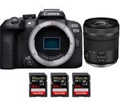 EOS R10 + RF 15-30mm F4.5-6.3 IS STM + 3 SanDisk 64GB Extreme PRO UHS-II SDXC 300 MB/s + PDF MCZ DIR
