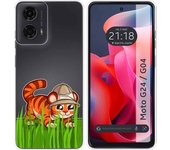 Funda Silicona Motorola Moto G04 / G24 Tigre