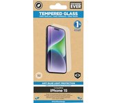 muvit for change protector pantalla recycletek anti-blue light compatible con Apple iPhone 15 vidrio