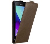 Funda para Samsung Galaxy XCover 4 in MARRoN CAFe - Cubierta Proteccion Estilo Flip con Cierre Magnetico - Etui Case Cover Carcasa