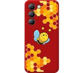 Funda Silicona Líquida Roja Vivo V40 SE 5G Abeja