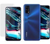 Pack 2 En 1 Funda Gel Transparente + Protector Cristal Templado para Realme 7 Pro