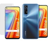 Pack 2 En 1 Funda Gel Transparente + Protector Cristal Templado para Realme 7