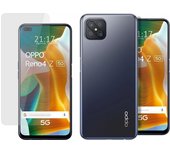 Pack 2 En 1 Funda Gel Transparente + Protector Cristal Templado para Oppo Reno 4Z 5G