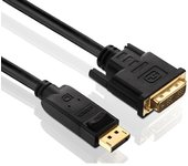 PureLink PI5200-010 adaptador de cable de vídeo 1 m DisplayPort DVI Negro