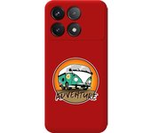 Funda Silicona Roja Xiaomi Poco F6 Pro 5G Adventure