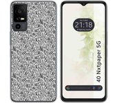 Funda Silicona TCL 40 NXTPAPER 5G Letras