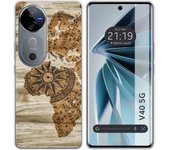 Funda Silicona Vivo V40 5G Madera 07