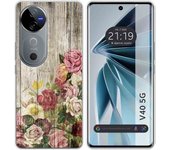 Funda Silicona Vivo V40 5G Madera 08