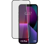 Protector Cristal Templado Completo 5D Full Glue Negro compatible con Iphone 13 / 13 Pro (6.1) Vidri