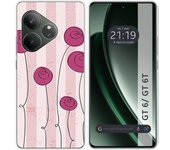 Funda Silicona Realme GT 6 / GT 6T 5G Flores Vintage