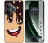 Funda Silicona Realme GT 6 / GT 6T 5G Helado Chocolate