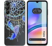 Funda Silicona Transparente Samsung Galaxy A05s Plumas