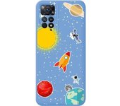 Funda Silicona Azul Xiaomi Redmi Note 12 Pro 4G Espacio