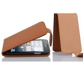 Funda para Huawei ASCEND G525 / G520 in MARRoN COGNAC - Cubierta Proteccion Estilo Flip de Cuero Sintetico Estructuro - Etui Case Cover Carcasa