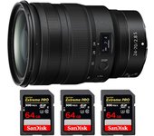 Z 24-70mm f/2.8 S + 3 SanDisk 64GB UHS-II 300 MB/s + PDF  pulgadas pulgadas20 TÉCNICAS PARA MEJORAR SUS FOTOS pulgadas