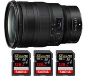 Z 24-70mm f/2.8 S + 3 SanDisk 128GB UHS-II 300 MB/s + PDF  pulgadas pulgadas20 TÉCNICAS PARA MEJORAR SUS FOTOS pulgadas