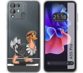 Funda Silicona Transparente Blackview A55 Pro Avestruz