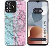 Funda Silicona Zte Blade A73 4G Mármol 08