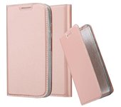 Funda Libro para Motorola MOTO G2 en CLASSY ORO ROSA - Cubierta Proteccion con Cierre Magnetico, Tarjetero y Funcion de Suporte - Etui Case Cover Carcasa