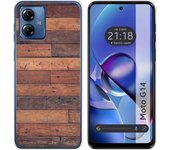 Funda Silicona Motorola Moto G14 Madera 03