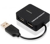 - Hub 4 Puertos USB 2.0 - Tamaño compacto