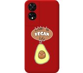 Funda Silicona Líquida Roja TCL 505 Vegan Life