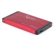 Gembird EE2-U3S-2-R caja para disco duro externo Caja de disco duro (HDD) Rojo 2.5 pulgadas