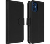Funda iPhone 12 Mini Libro Billetera F. Soporte – Negro