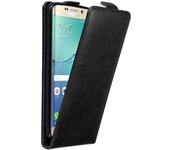 Funda para Samsung Galaxy S6 EDGE PLUS in NEGRO ANTRACITA - Cubierta Proteccion Estilo Flip con Cierre Magnetico - Etui Case Cover Carcasa