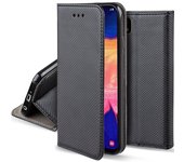 Funda para Samsung A10, Negra - Flip Cover Smart Magnética con Soporte y Cartera para Tarjetas