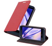Funda Libro para HTC DESIRE 626G en ROJO MANZANA - Cubierta Proteccion con Cierre Magnetico, Tarjetero y Funcion de Suporte - Etui Case Cover Carcasa