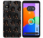 Funda Silicona Transparente TCL 403 Perros 10