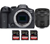 EOS R7 + RF 85mm F2 Macro IS STM + 3 SanDisk 64GB Extreme PRO UHS-II SDXC 300 MB/s + PDF MCZ DIRECT