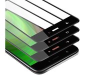 3x Pelicula Protectora para Huawei NOVA en TRANSPARENTE con NEGRO - Paquete de 3 Pantalla de Vidrio Templado Cobertura Completa (Tempered) Compatible 3D con Dureza 9H