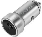 LogiLink PA0260 cargador de dispositivo móvil Smartphone, Tableta Aluminio, Plata Encendedor de ciga
