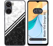 Funda Silicona Zte Blade V50 Design 5G Mármol 01