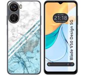 Funda Silicona Zte Blade V50 Design 5G Mármol 02