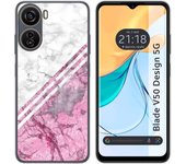 Funda Silicona Zte Blade V50 Design 5G Mármol 03