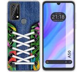Funda Silicona Transparente Blackview A50 Zapatillas 13